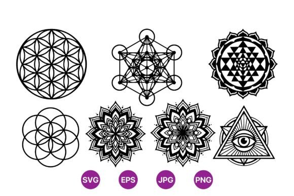 Download Sacred Geometry SVG Designs - Geometry Collection