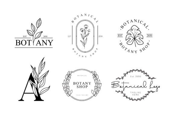 Download Botanical Logos Kit Pack - Botanic Collection
