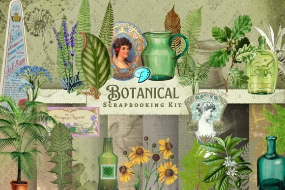 Download Botanical Scrapbooking Kit - Botanic Collection