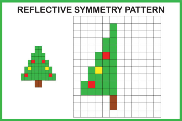 Download Christmas Tree Symmetry Worksheet - Premium Resources