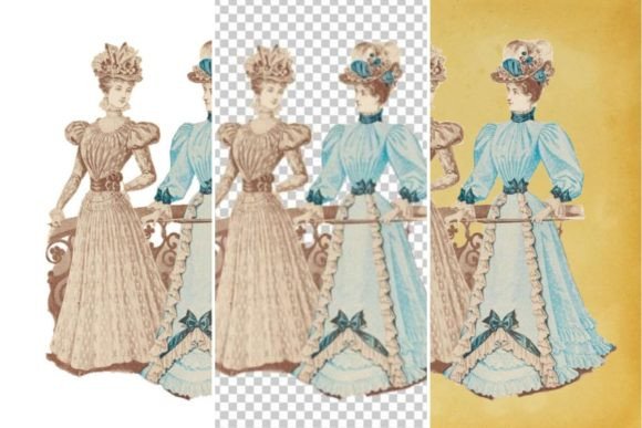 Download Vintage French Fashion Wall Art Print - Art print Collection