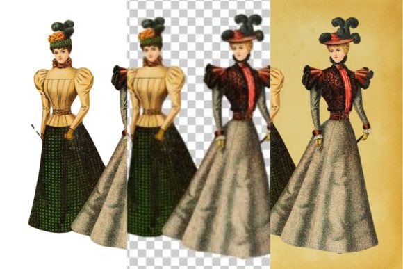 Download Vintage French Fashion Wall Art Print - Art print Collection