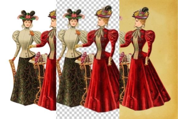 Download Vintage French Fashion Wall Art Print - Art print Collection